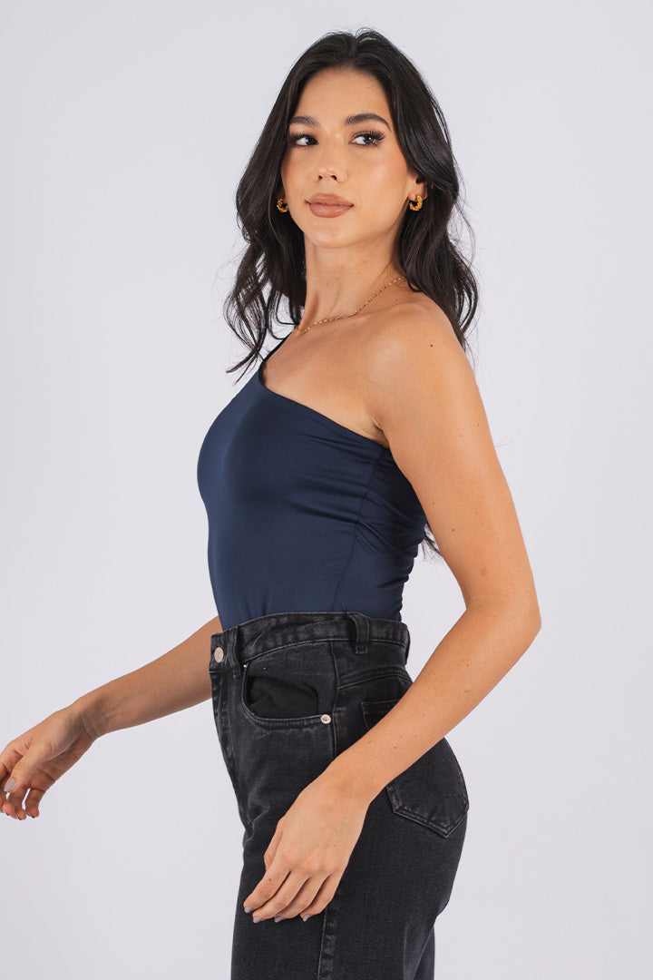 BLUSA ASIMETRICA EN LYCRA