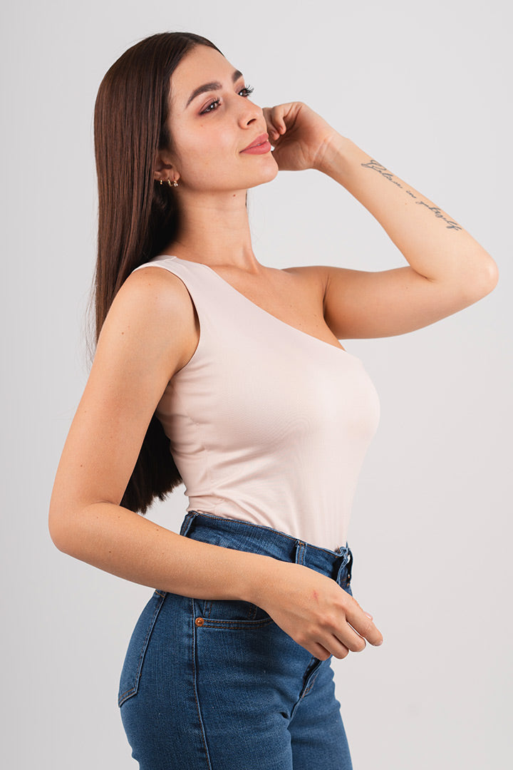 BLUSA ASIMETRICA EN LYCRA