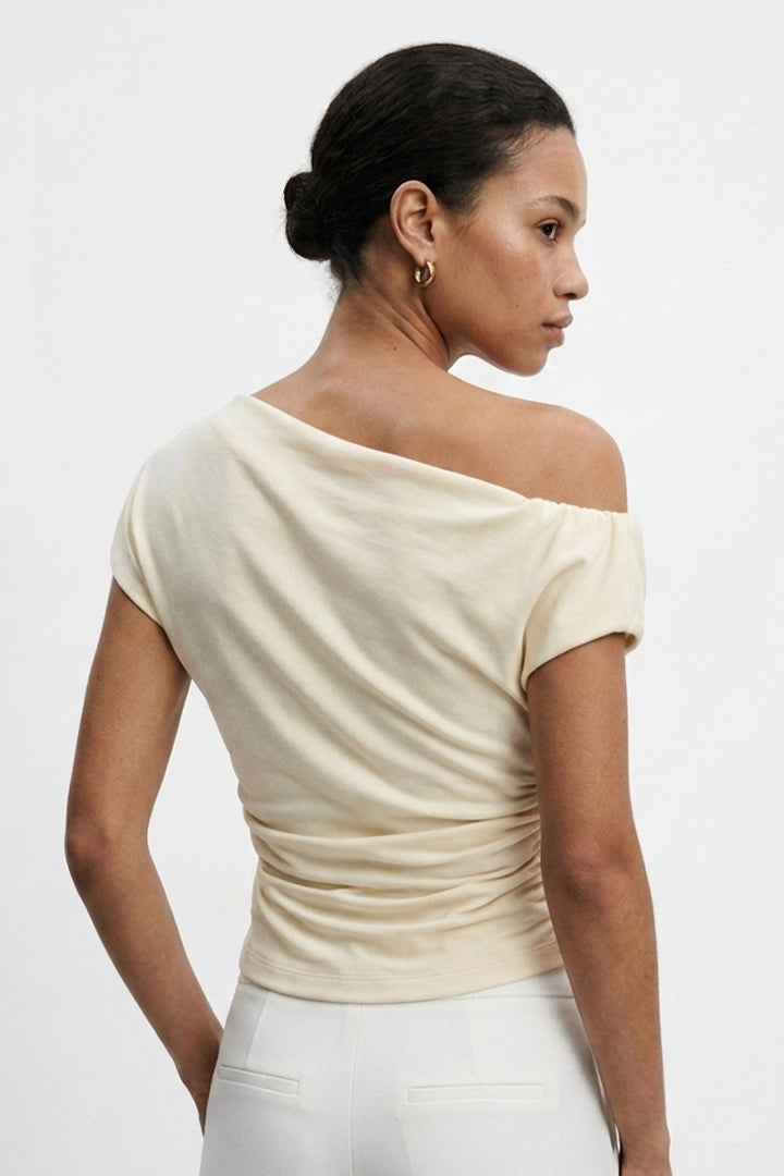 BLUSA DRAPEADA EN LYCRA