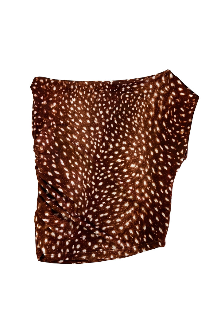 BLUSA DRAPEADA ASIMETRICA LYCRA