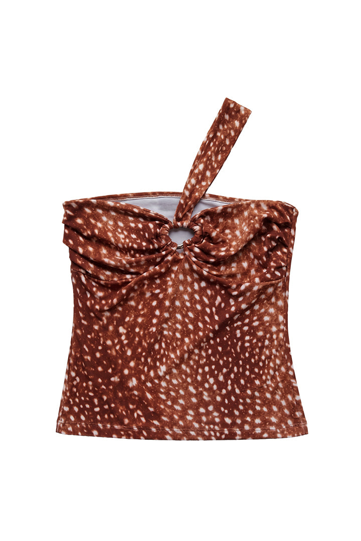 TOP ASIMETRICO EN LYCRA