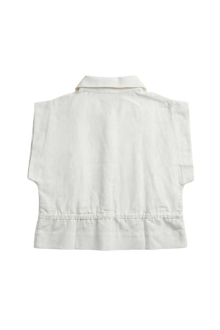 CAMISA EN LINO CINTURA PEPLUM