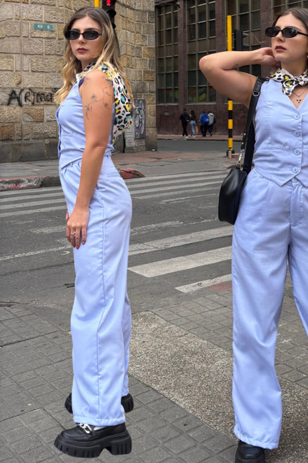 PANTALON EN RAYON