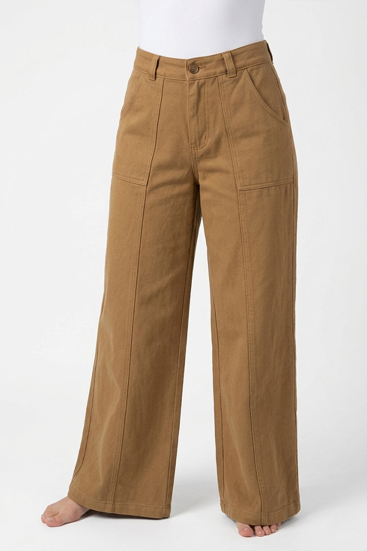 PANTALÓN RECTO TIRO ALTO PANEL