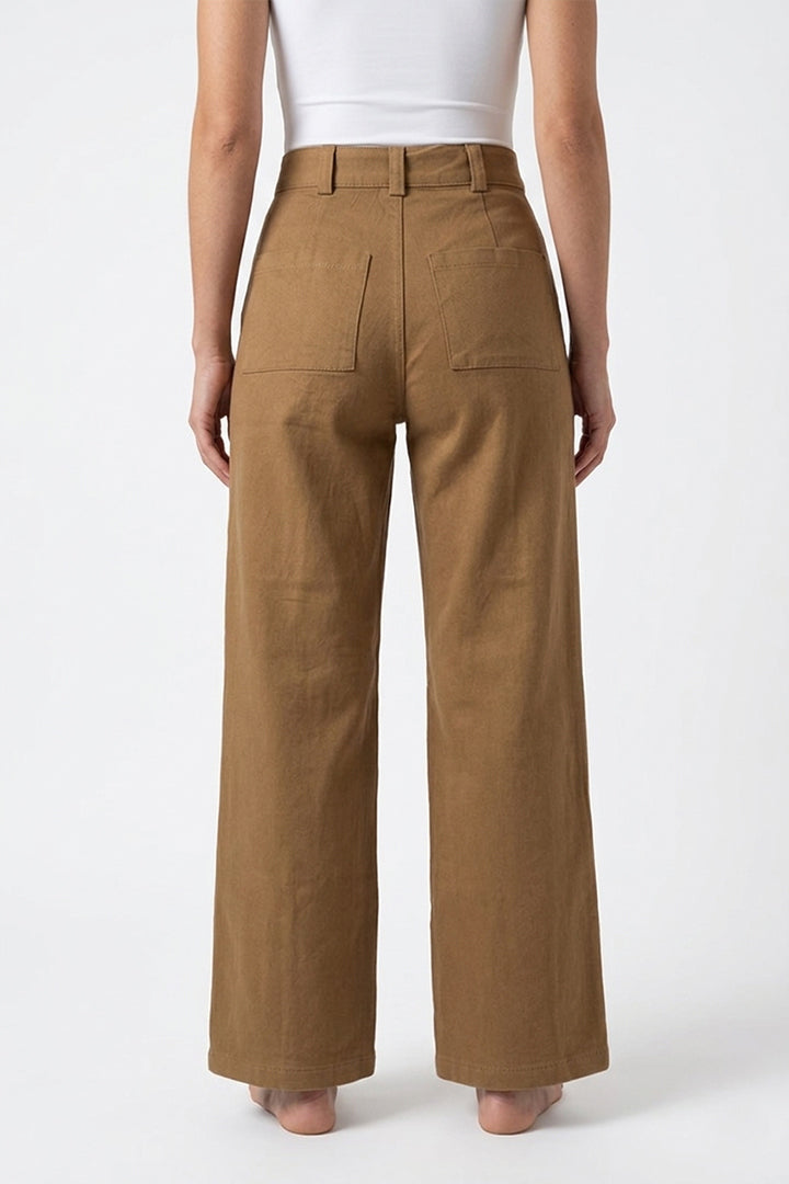 PANTALÓN RECTO TIRO ALTO PANEL