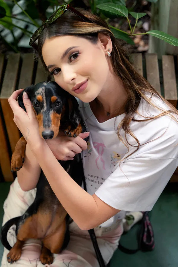 CAMISETA PET MOM BOXY FIT