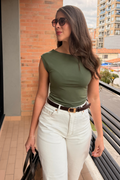 BLUSA LYCRA ASIMÉTRICA