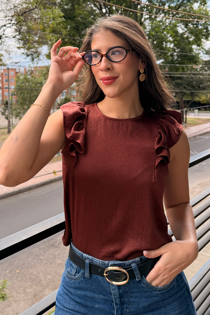 BLUSA ARANDELAS