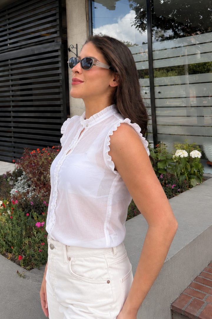 CAMISA LISA ARANDELAS