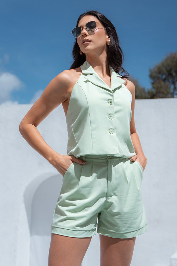 BLUSA CHALECO ANUDADO