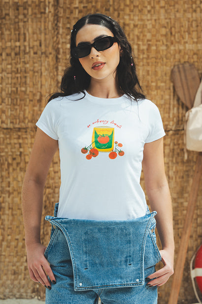 CAMISETA REGULAR EN ALGODON