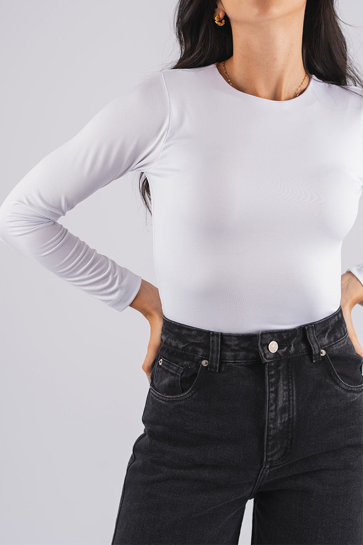 BLUSA MANGA LARGA EN LICRA