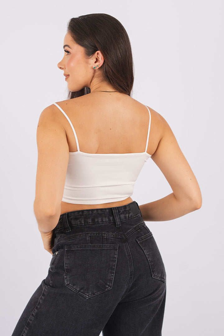 CROP TOP ESENCIAL DE TIRAS