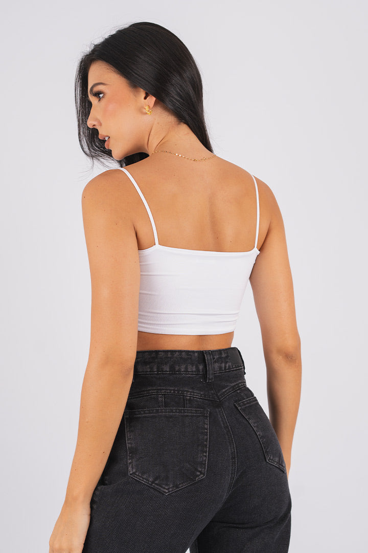 CROP TOP ESENCIAL DE TIRAS