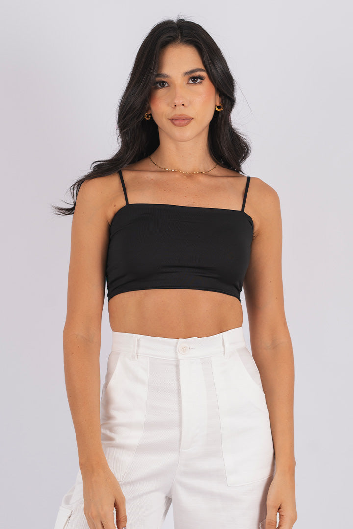 CROP TOP ESENCIAL DE TIRAS