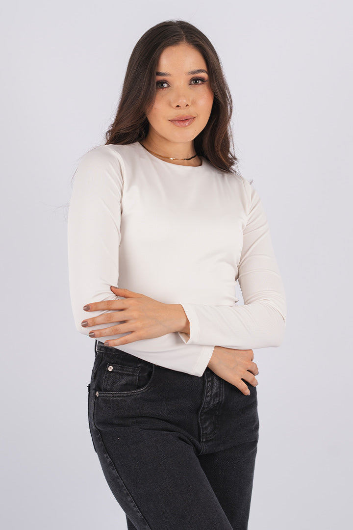 BLUSA MANGA LARGA EN LICRA