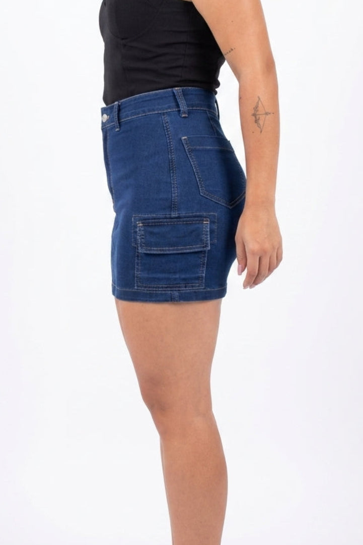 FALDA CARGO EN JEAN