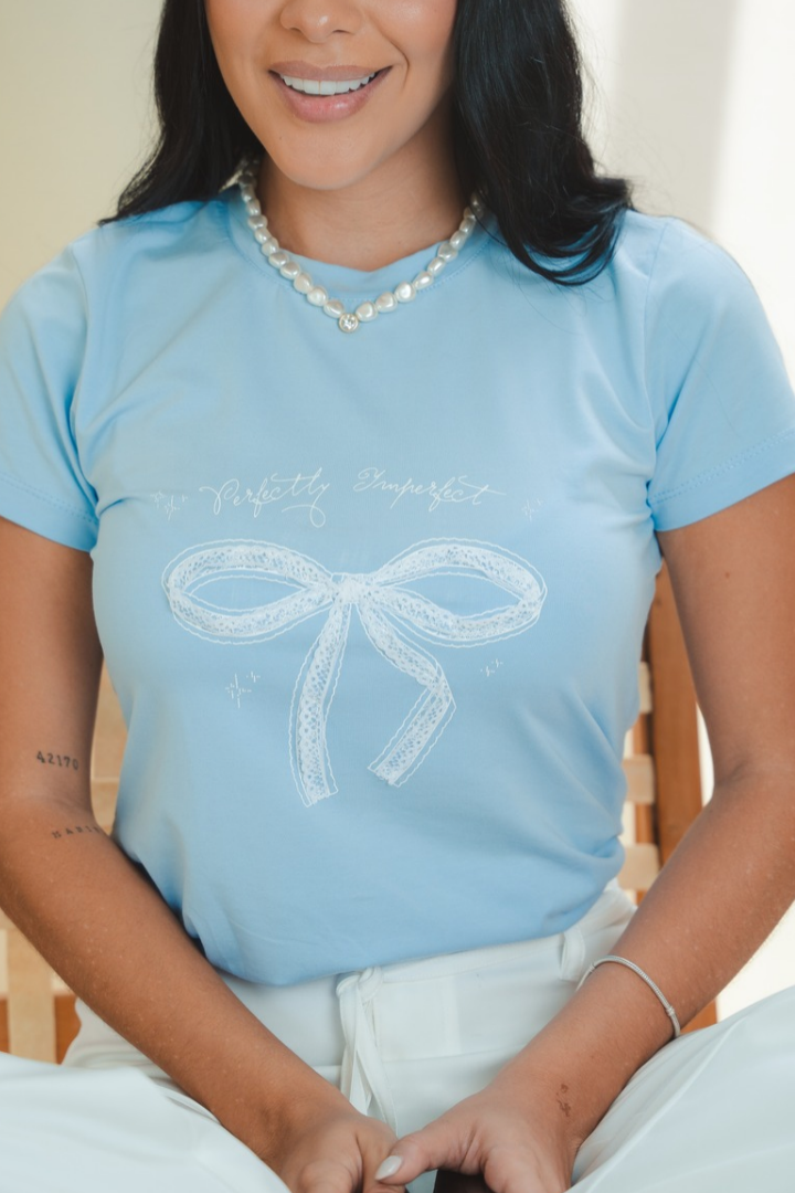 CAMISETA REGULAR  BABY BLUE